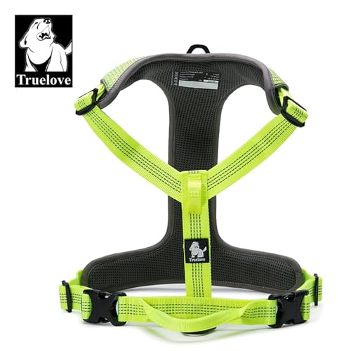 TRUE LOVE Hundegeschirr Outdoor Adventure II Reflektierende Weste mit 2 Leinenbefestigungen passende Leine und Halsband erhältlich TLH6071