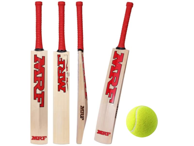 Pro Game Combo of MRF Genius Virat Kohli Poplar Willow Cricket Bat with 1 Durable Lightweight Soft Rubber Tennis Ball (3) (B0C6Q1QLL7) Amazon Price History, Amazon Price Tracker