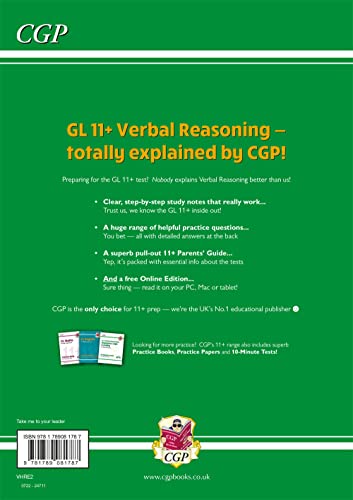 11+ GL Verbal Reasoning Study Book (with Parents'