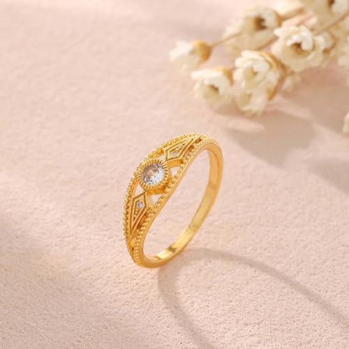 Bague d'héritage faite à la main à porter au quotidien - 3
