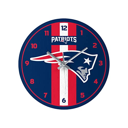 FOCO NFL Unisex-Adult NFL Team Logo Stripe Wall Sign Clock
