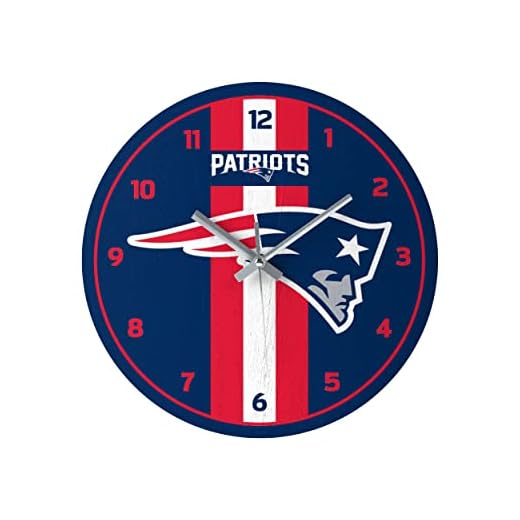 FOCO NFL Unisex-Adult NFL Team Logo Stripe Wall Sign Clock