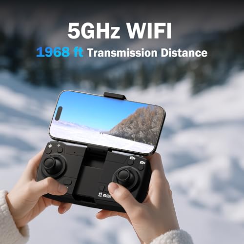 GPS Drone with 4K Camera for Adults IMX SENS Camera SD Card,Auto Return Home,Under 249g,Foldable RC Quadcopter GPS Professional Drones for Beginners,5G FPV Transmission Drone Follow Me - Image 6
