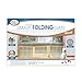 Four Paws 3 Panel Free Standing Walk Over Wooden Dog Gate, 24"-68" W by 17" H