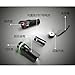 keynoyin Mountain Bike Front Mini Zoom Flashlight - Black