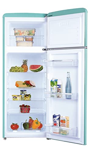 Amica KGC 15632 T Retro Kühlschrank Kühl-/Gefrierkombination