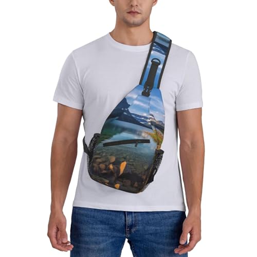 Bolso Cruzado de Pecho para Hombre y Mujer Negro miniatura 7