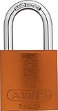 ABUS 72/40 KD Safety Lockout Aluminum Keyed Different Padlock with 1-Inch shackle, Orange