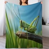 ABASWSA - Manta de lana cálida para saltamontes (140 x 180 cm)