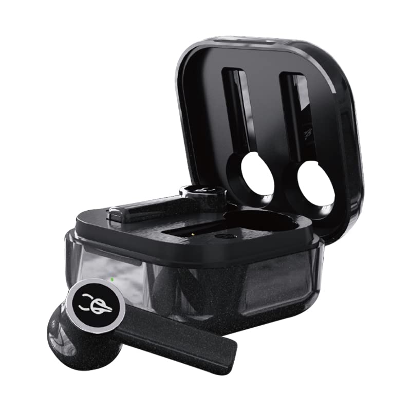 Sabbat E18 3D Clear Sound True Wireless Earbuds Blutooth 5.2 TWS Stereo Earphones A week's Endurance with Built-in Mic and Charging Case for iPhone, Samsung, iPad, Android(Black)