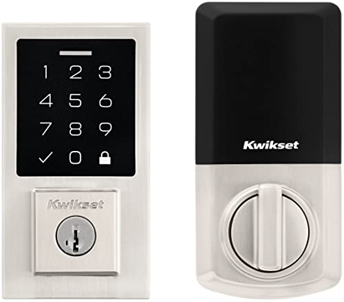 Kwikset 9270Cnt-514S Contemporary Smartcode Touchpad Electronic Deadbolt Smartkey Matte Black Finish #TOP6