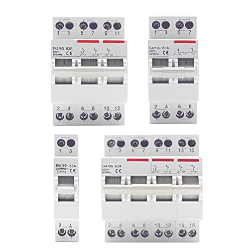 Disjoncteur inverseur de source manuel de 1P à 4P pour rail DIN de 40A à 63A