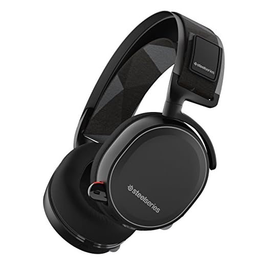 SteelSeries Arctis 7 (Edición Legado) - Auriculares para juego, Inalámbrico, DTS 7.1 Surround para PC, Mac, PlayStation 4, Móvil, VR, color Negro