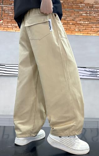 Boys Cargo Pants Lightweight Outdoor Activewear Comfortable Casual Trousers for Kids 4-12 Years Trendy Design2