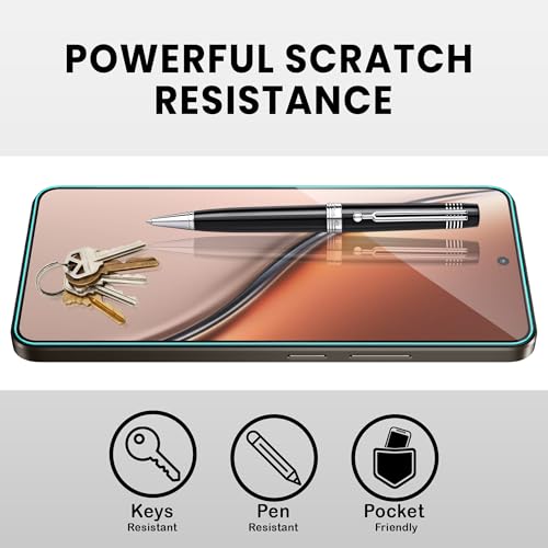 Image of ArmourPro Military Grade Gorilla Tempered Glass Compatible For Realme P3 (6.67 Inch) With Easy Installation Kit for Smartphone| Edge To Edge Coverage | Black, Pack of 2