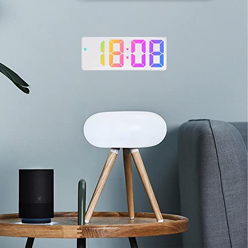 Despertador digital – Despertador para adultos com sono pesado – Despertador com temperatura/12/24 h