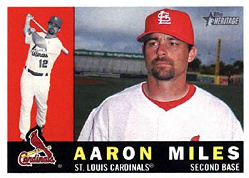 2009 Topps Heritage #368 Aaron Miles St. Louis Cardinals MLB Baseball Card NM-MT