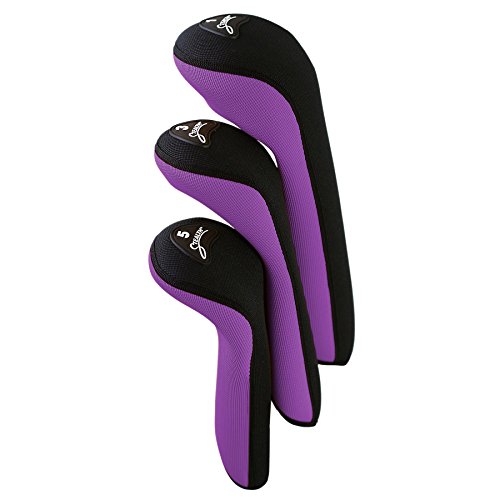 Stealth Golf 1-3-5 Club Cover Set - 10 Colors Available (Purple)