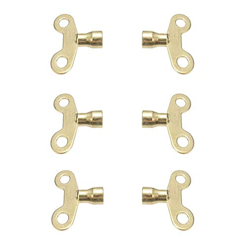 LDEXIN 6Pcs Faucet Key, Brass Socket for Faucet and Radiator Valve, 6mm/0.24