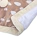 Minky Animal Snuggler Lovey Blanket for Kids, Babies, Boys, Girls, Gender Neutral Security Blanket with Stuffed Animal (Freckled Fawn)