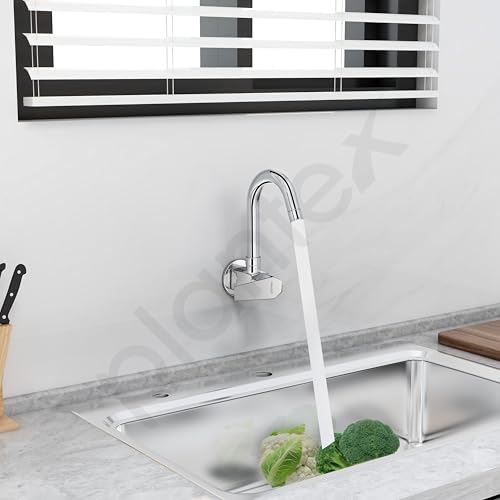 Image of Plantex Kitchen Sink Tap with Water Saving Nozzel /Wall Mount Sink Tap for Kitchen Basin with 360 Swivel Spout (Celesiya-1247)
