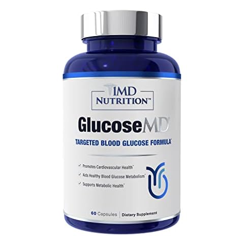 1MD Nutrition - Cinnamon bark 10:1 Water Extract, Chromium, Neem Leaf, Berberine, Cayenne Pepper 5:1 Extract, Lion's Mane, Gymnema Leaf and Stem - 60 Capsules Cover