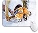 Produktbild Benutzerdefiniertes Büro Mauspad,Fox Outdoors Breeding Smile White Beauty Tierschwarm Welche männlichen Tiere weiblich braun ist Wildlife,Anti-slip Rubber Base Gaming Mouse Pad Mat