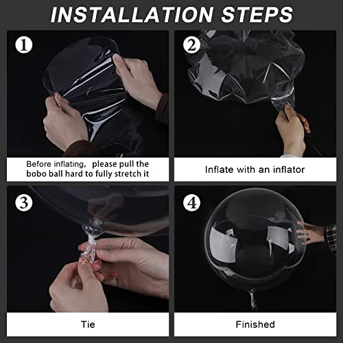 Hileyu 6 Pezzi 18 Pollici Palloncini Bolla