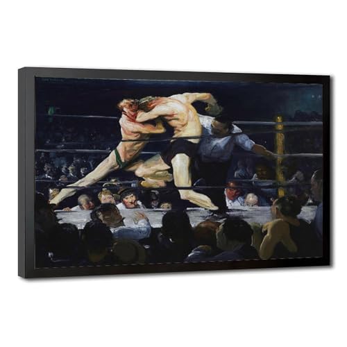 Impression toile cerf Sharkeys George Bellows tableau bureau