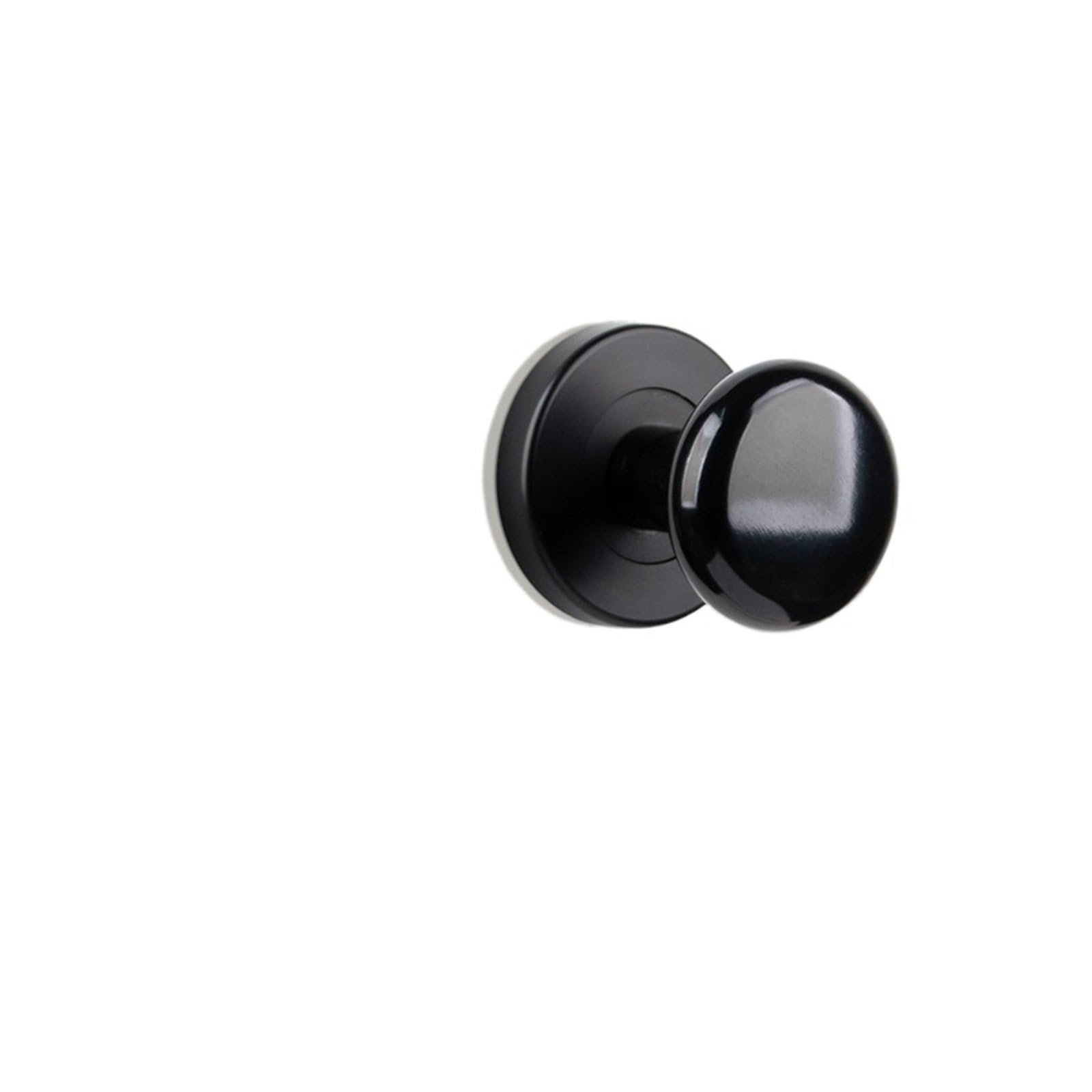 Serrure cachée invisible en zinc noir pour porte de salle de bain moderne et design épuré