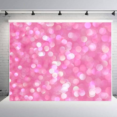 Toile de fond à paillettes rose de 1,8x2,4 m pour shooting photo et anniversaire