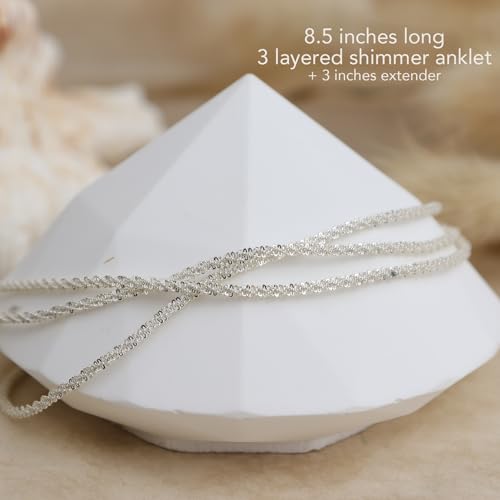 Image of Dainty Gold Shell Pearl Charm Ankle Bracelet for Women Trendy non-Tarnish Adjustable Anklet Summer Beach Fashion Jewelry Gift