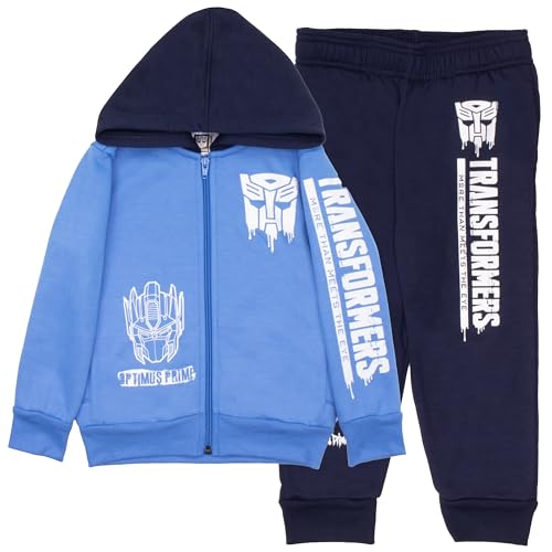 Image of Transformers Boys Matching Sets Pullover Hoodie and Jogger Fleece Set for Boys 2 Piece Bundle