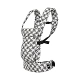 Boba Auri Babytrage Neugeboren bis Kleinkind - Jacquard mit Hahnentrittmuster, 3 ergonomische Tragepositionen (nach innen/nach außen/Rücken), „M“-Position mit verstellbarem Sitz (3,2-20 kg)