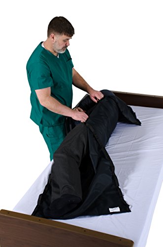 Patient Aid Flat Slide Sheet With Handles For Safely Moving, Positioning And Turning Patients In Bed, 78" X 55" Reusable Sheet With Slick Nylon Fabric And Strong Sheet Straps For Fast, Easy Transfers #TOP2