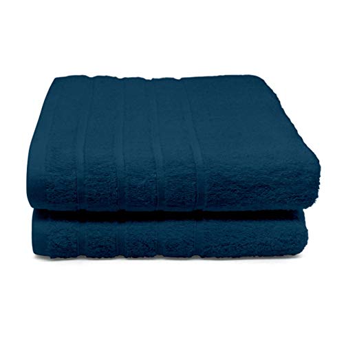 100 Cotton Bath Sheet Set of 2Super Soft Bath Sheets 35×70Blue Opal