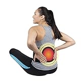 Newtton HealthMate Cordless USB Powered Back Heating Wrap Lumbar Heating Pad, Relief Pain of Muscle, Back, Arthritis, Menstrual, Soreness, 3 Heating Options, Auto-Shut Off (Power Bank not Included)