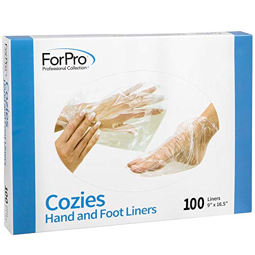 Forpro Cozies Hand And Foot Liners, Paraffin Treatments, Heated Mitts, Hand/Foot Treatments, 9” W X 16.5” L, 100-Count #TOP12