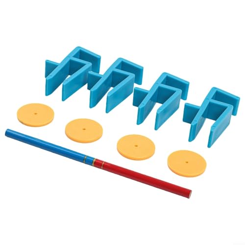 Lot de 4 gabarits de travail du bois et de menuiserie pour tracer et marquer avec précision et orteils avec construction pour montage de meubles et installation d'armoire