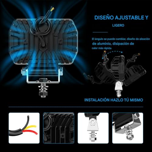 Luces de bote de niebla impermeables y LED off road lights para ATV 5