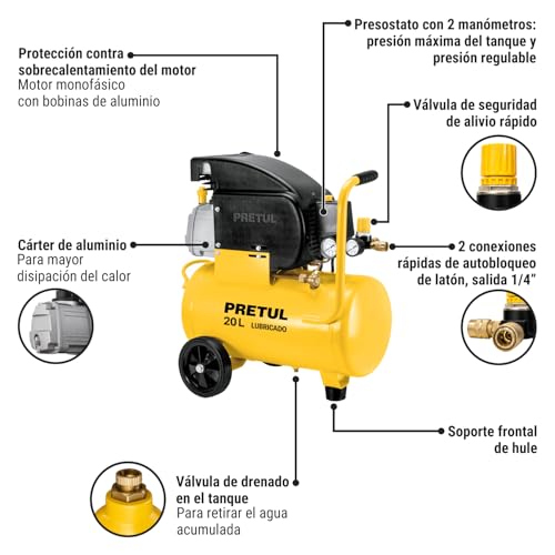 Compresor Pretul 50 litros 27 compresor pretul 50 litros marca Pretul (3)