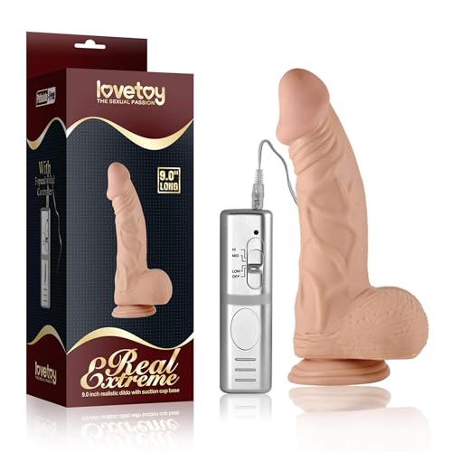 Dildo Real Extreme Dildo con Vibración 9 Natural 6970260901987