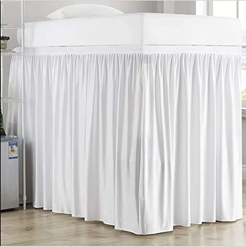 Dorm Room Bed Skirt-Dorm Bed Skirt,Extended Dorm Bed Skirt-Long Bed Skirt Dorm-Extra Long Dorm Room Bed Skirt-College Dorm Bed Skirt,100% Microfiber-White Solid -Twin-Xl /42" Drop #TOP2