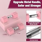 22LBS Adjustable Dumbbells Set, Adjustable Weight Dumbbells with 4 Levels 4.4lb, 6.6lb, 8.8lb, 11lb, Hand Weights Sets for Women/Men Home Gym Full Body Workout - Image 4