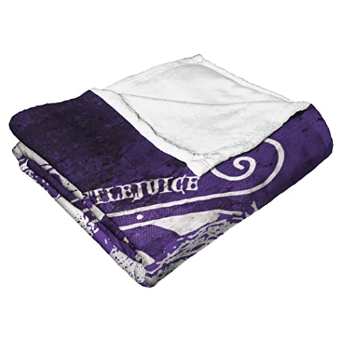 Northwest Beetlejuice Silk Touch Throw Blanket, 50" x 60", Purple Beetle - image 5