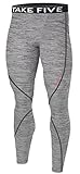 New Men Sports Apparel Skin Tights Compression Base Under Layer Long Pants (L, NP504 GRAY)
