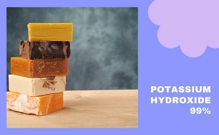 Miniatura 2 de Copos de hidróxido de potasio - KOH - Bote de 2 lb. - Potasa cáustica anhidra