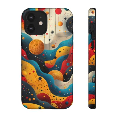 Coque iPhone 12 jaune vagues cosmiques pour illuminer vos journées