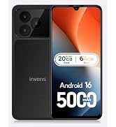 invens NOTE 17P Mobile Phones, 20GB + 64GB/1TB Android 16 Phones,5000mAh Battery, 8.75mm Ultra-Sl...