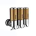 Produktbild Seifenspender Set An Der Wand Befestigter Mehrkopf-Seifenspender Shower Gel Dispenser Manual Hand for Hair Shampoo Shower Oder Handreiniger seifenspender Glas (Color : Orange)